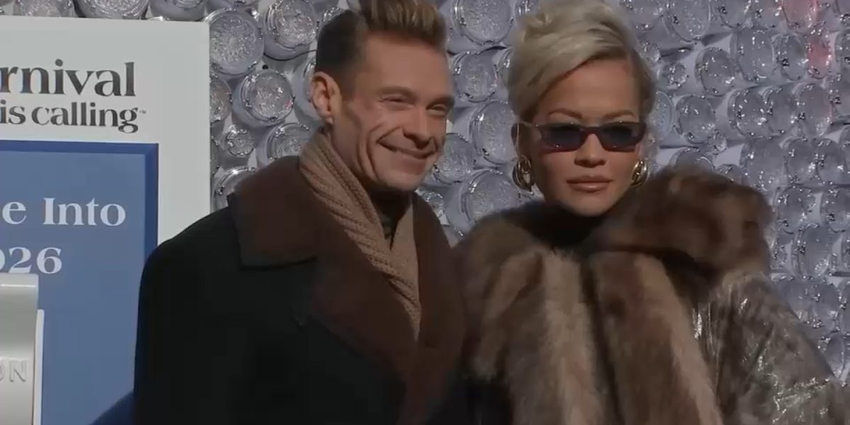 Ryan Seacrest and Rita Ora ready for 'Dick Clark's New Year's Rockin' Eve' 2026 celebration in Times Square, NYC