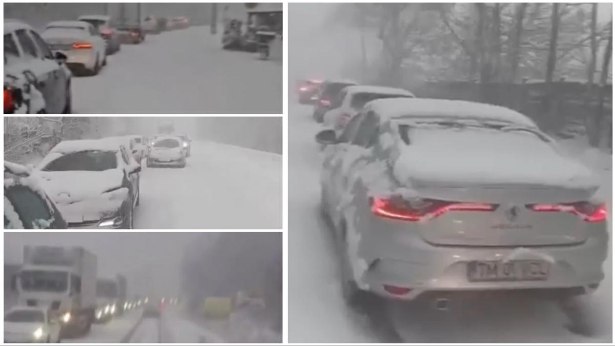 Traficul rutier, paralizat pe Valea Oltului din cauza ninsorilor abundente Traficul rutier este grav afectat marți pe DN7, în zona Valea Oltului, județul Vâlcea, din cauza ninsorilor abundente care au căzut asupra nordului județului