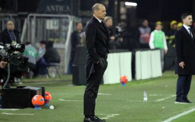CAGLIARI, ITALY - JANUARY 02: Manager Massimiliano Allegri of Milan looks on during the Serie A match between Cagliari Calcio and AC Milan at Stadio Sant