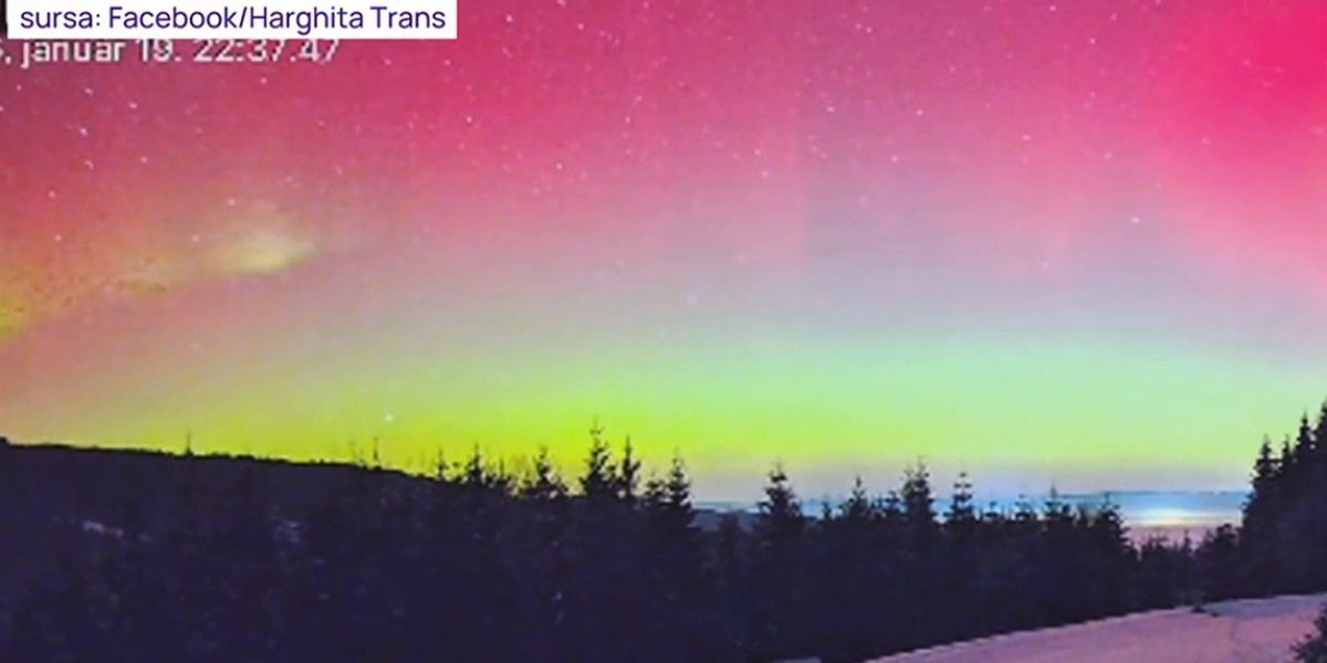 Aurora boreală a fost văzută în mare parte din România. Explicația pentru fenomenul neobișnuit