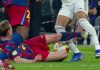 'He's lost his head' - Barcelona star Frenkie de Jong shown straight red card for horror tackle on Kylian Mbappe