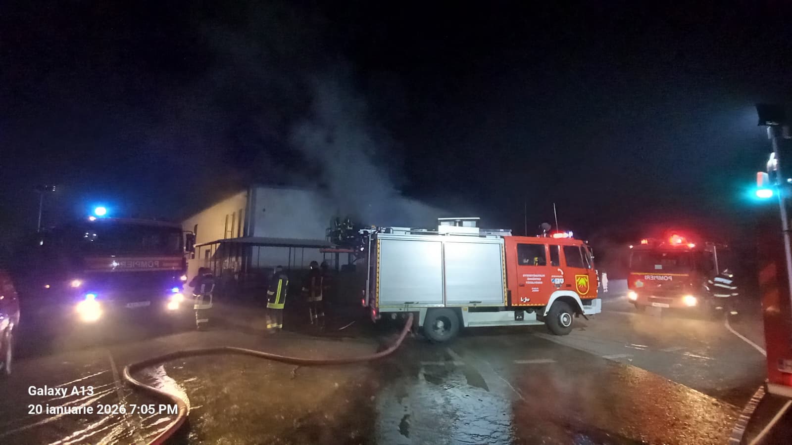 Incendiu la abatorul din Gheorgheni: doi oameni arși