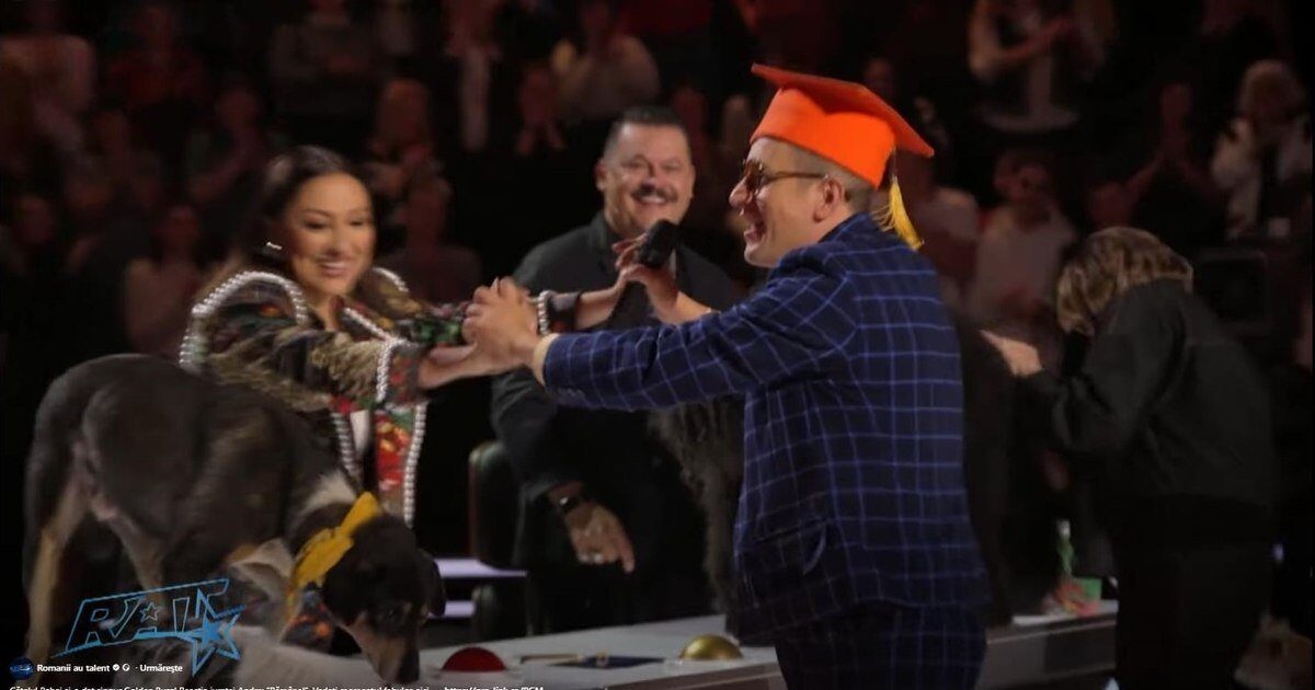 Un câine dresat stârnește entuziasm și ia Golden Buzz la „Românii au talent”