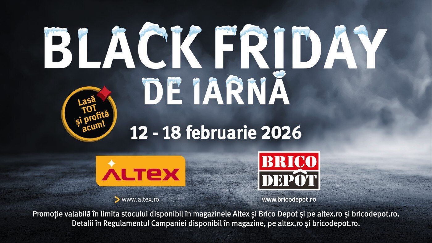 Reduceri de până la 50% de Black Friday de iarnă la Altex, Media Galaxy și Brico Depot