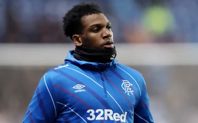 Dujon Sterling warms up for Rangers prior to a game