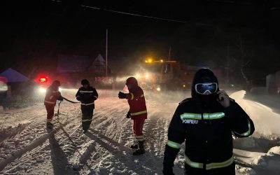 JUDEȚUL VRANCEA: TRAFIC ÎNCHIS PE DN 23B DIN CAUZA ZĂPEZII
