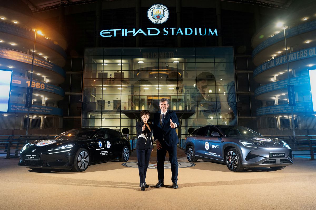 BYD, noul partener oficial al echipei Manchester City