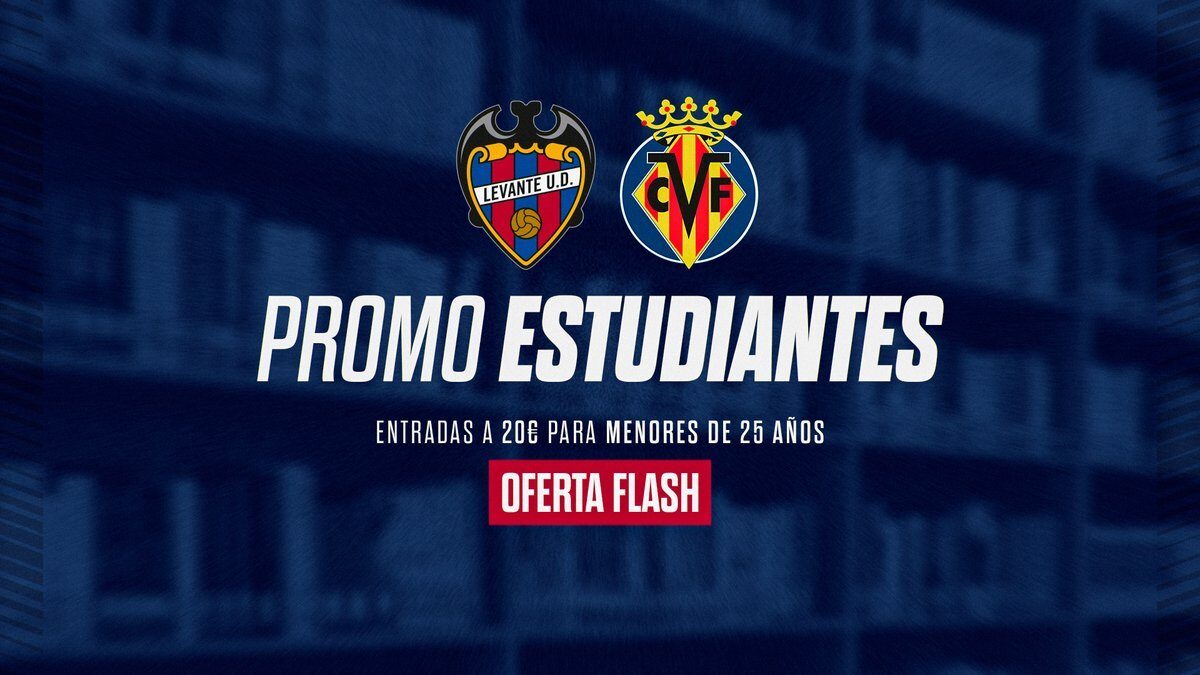Levante UD încurajează tinerii la meciul cu Valladolid: bilete la preț redus pentru sub 25 de ani Estadio Ciutat de València va găzdui miercuri, la ora 20:00, un meci extrem de așteptat, ce face parte din etapa a 16-a a ligii spaniole