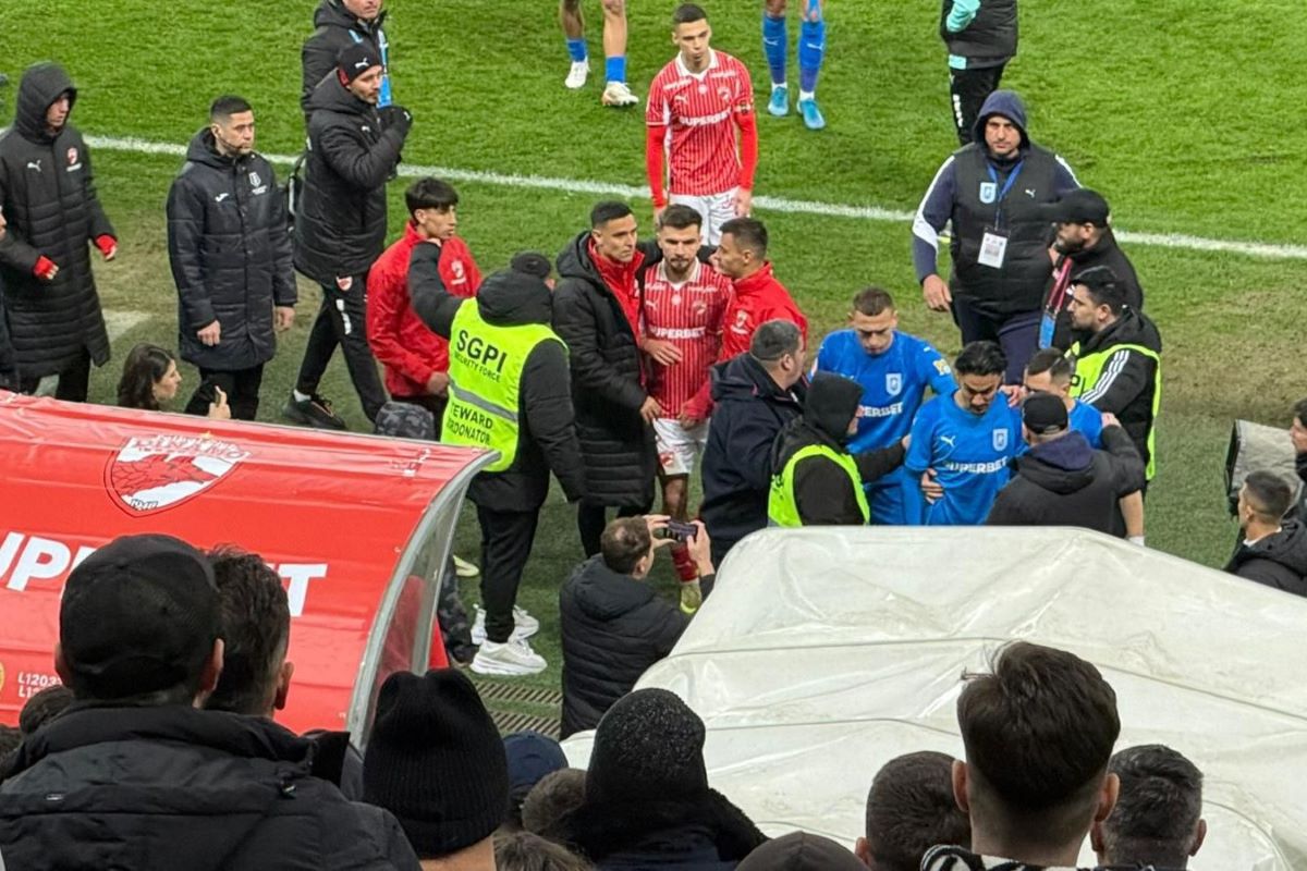 Universitatea Craiova a învins Dinamo București cu 1-0 într-un meci tensionat pe Arena Națională