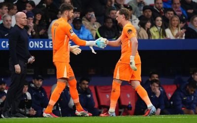 Antonín Kinsky, portarul lui Tottenham, schimbat după numai 17 minute într-un meci dezastruos Madridul a fost scena unei umilințe pentru Tottenham, marți seară, în prima manșă a optimilor de finală din Liga Campionilor
