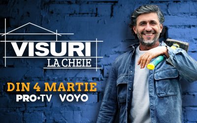 Visuri la Cheie revine la PRO TV și pe VOYO: Când încep noile aventuri emoționante Emisiunea „Visuri la Cheie” revine pe micile ecrane pe 4 martie, promițând un nou sezon plin de emoție și transformări spectaculoase