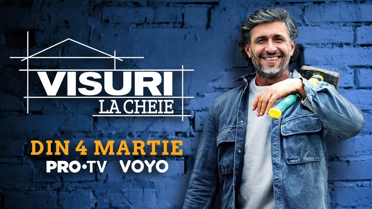 Visuri la Cheie revine la PRO TV și pe VOYO: Când încep noile aventuri emoționante Emisiunea „Visuri la Cheie” revine pe micile ecrane pe 4 martie, promițând un nou sezon plin de emoție și transformări spectaculoase