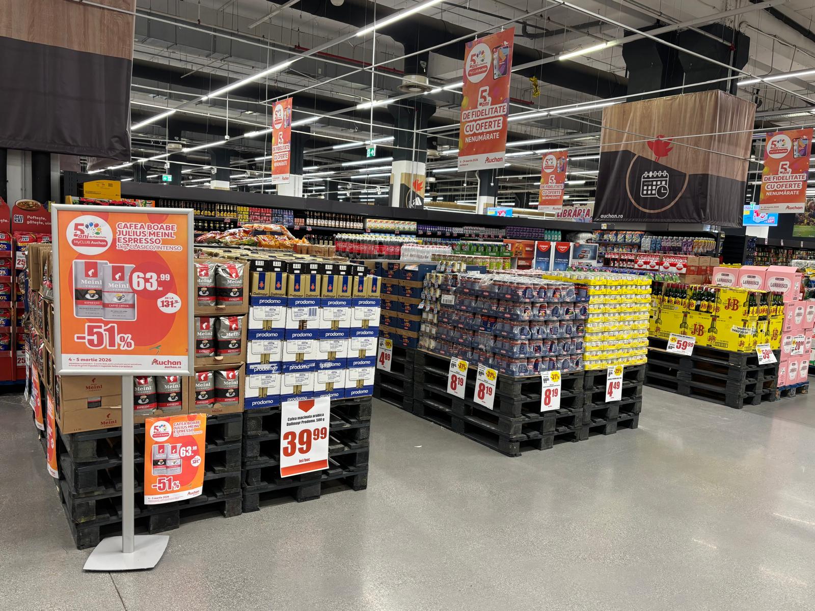 Auchan: Reduceri importante pentru clienții din România