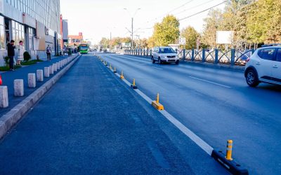 Noi benzi unice pentru transportul public au fost inaugurate în București Societatea de Transport București (STB) a dat în folosință noi benzi unice destinate transportului public