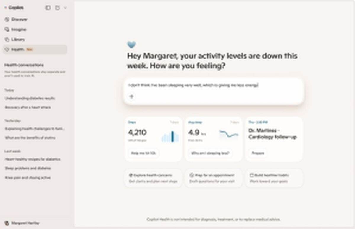 Microsoft lansează copilot health, chatbot pentru informații medicale (13.03)