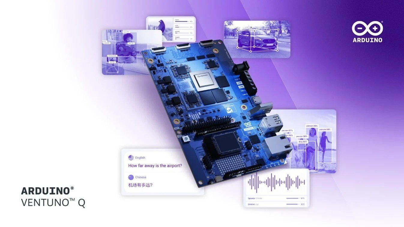 Arduino ventuno q: Platformă pentru aplicații edge ai