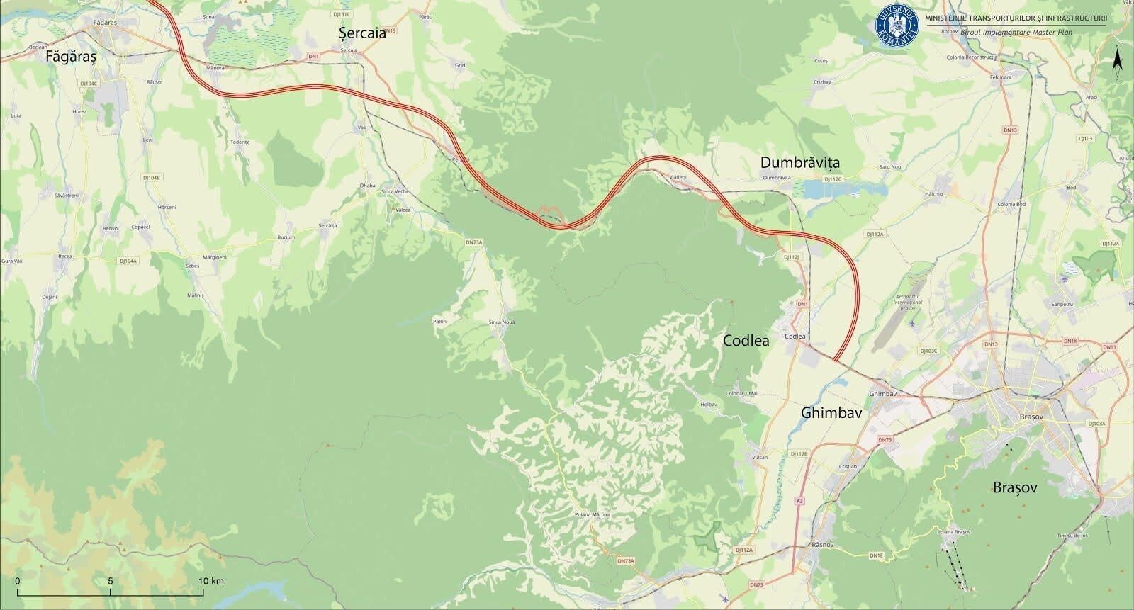 Autostrada Brașov-Făgăraș, mai ieftină cu miliarde de lei Costurile pentru construcția autostrăzii dintre Brașov și Făgăraș au fost revizuite, anunță surse din domeniu