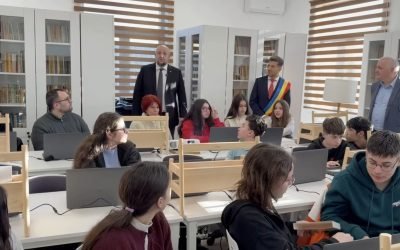O bibliotecă din comuna Gușoeni, județul Vâlcea, a fost transformată într-un centru cultural modern, dotat cu tehnologie de ultimă generație, în urma unei investiții de aproape 280.000 de euro