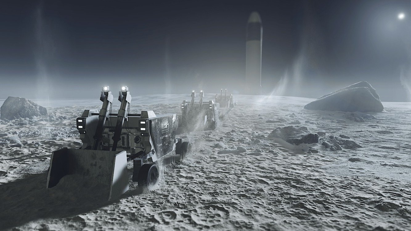 Un excavator electric pentru Lună: de la concept la demonstrație practică O companie americană a prezentat un prototip funcțional al unui excavator electric proiectat pentru a opera pe Lună