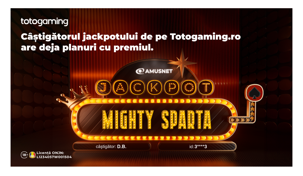 Un jucător norocos a câștigat jackpotul „Inimă Neagră” la Totogaming.ro Un utilizator al platformei Totogaming.ro, identificat ca D.B