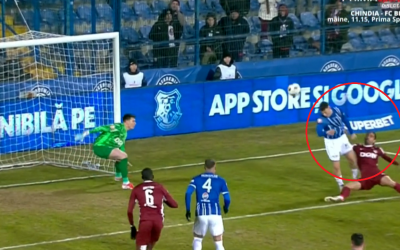 Farul – CFR Cluj: Controverse după un final tensionat, o imagine lămurește faza penalty-ului Ovidiu, 1 martie 2026 – Finalul meciului Farul Constanța – CFR Cluj, disputat sâmbătă seara, a fost marcat de tensiune și discuții aprinse