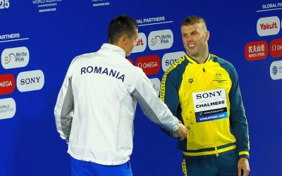 Popovici domină la Singapore: Aur la 100 și 200 metri liber și un moment savuros cu Chalmers David Popovici continuă să uimească lumea natației, reușind o performanță remarcabilă la Campionatele Mondiale de la Singapore