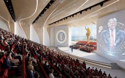 Donald Trump dezvăluie planurile pentru biblioteca prezidențială: un turn de sticlă, Air Force One și o statuie aurită Donald Trump a prezentat planurile pentru biblioteca sa prezidențială, ce va fi construită în centrul orașului Miami