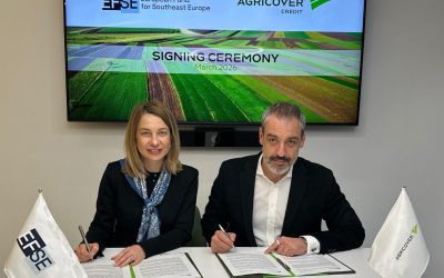 Agricover Credit și EFSE lansează un nou acord de finanțare pentru fermierii români Agricover Credit IFN, instituție financiară specializată în finanțarea agriculturii și parte a Grupului Agricover, și Fondul European pentru Europa de Sud-Est (EFSE) au încheiat un nou acord de împrumut în valoare de 15 milioane de euro, echivalentul în lei