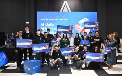Elevele și elevii români premiați pentru proiecte inovatoare în competiția Samsung Solve for Tomorrow Samsung România a anunțat câștigătorii ediției 2025-2026 a competiției Solve for Tomorrow, un program național dedicat elevilor de liceu