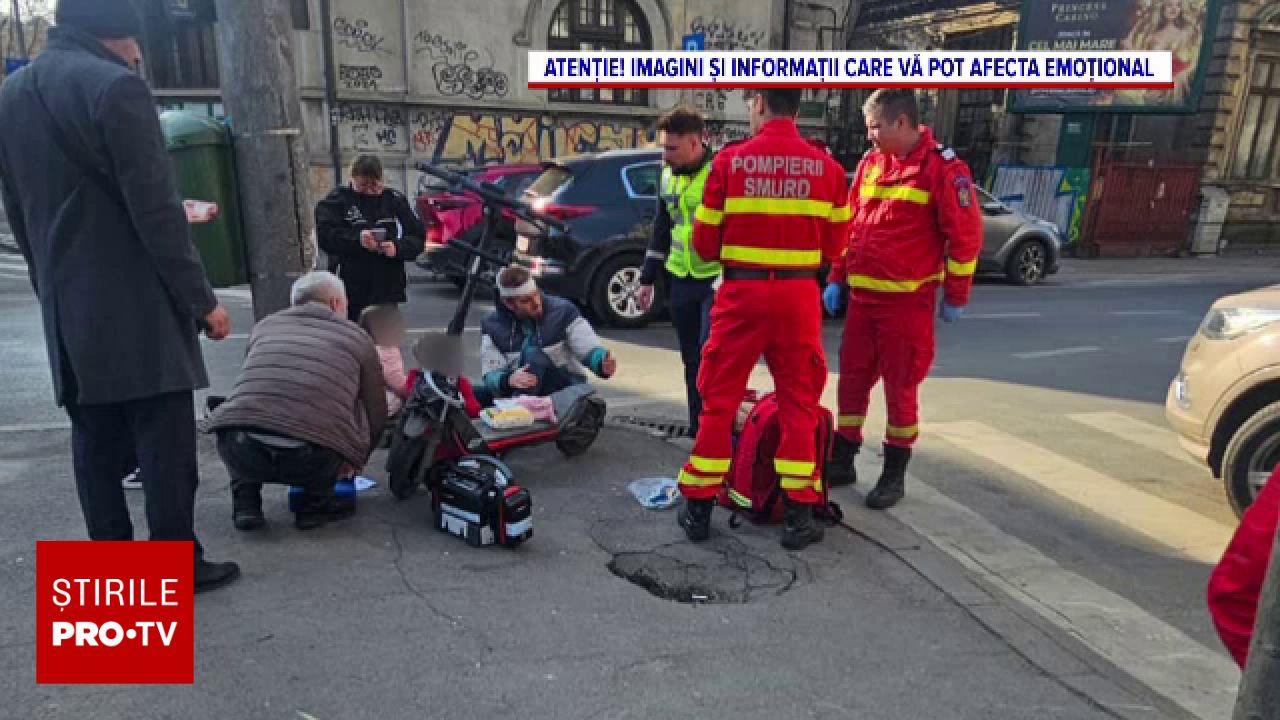 Fostul ministru Ilan Laufer, aflat pe trotinetă împreună cu gemenii săi, a fost acroșat de o șoferiță în București