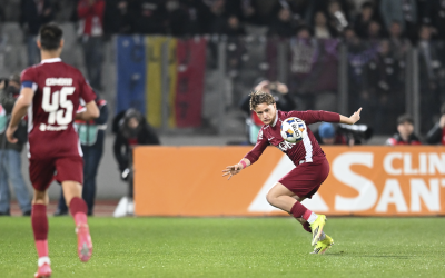 CFR Cluj, învinsă dramatic în derby-ul cu „U” Cluj: Biliboc, autorul golului, rămâne optimist Seria de victorii consecutive a echipei CFR Cluj în Liga 1 s-a încheiat după înfrângerea suferită în deplasare, scor 1-2, în fața rivalei „U” Cluj