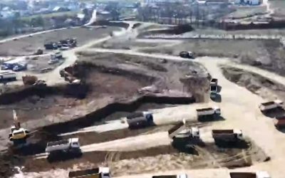 Imaginea captată de dronă, spectaculoasă, uimește