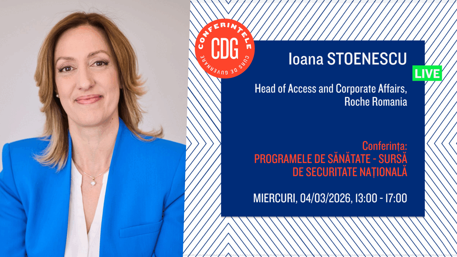 Investițiile în studii clinice, motor economic și garanție pentru securitatea sanitară, susțin Ioana Stoenescu Ioana Stoenescu, Head of Access and Corporate Affairs la Roche România, a subliniat importanța investițiilor în studiile clinice, numindu-le nu doar un demers științific, ci și un factor crucial pentru dezvoltarea economică și securitatea sanitară a țării