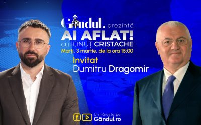 Dumitru Dragomir, invitat la gândul pe Facebook și YouTube
