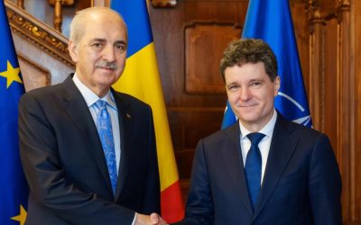 Nicușor Dan și președintele parlamentului turc au discutat despre securitatea Mării Negre la Cotroceni Președintele României, Nicușor Dan, s-a întâlnit vineri la Palatul Cotroceni cu președintele Marii Adunări Naționale a Turciei, Numan Kurtulmuş