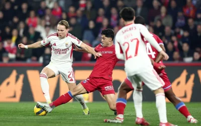 Benfica a avut un debut ezitant în meciul de play-off, după controversa legată de presupuse insulte rasiste la adresa lui Vinícius Júnior, dar a fost salvată de Schjelderup, conform relatărilor din presa portugheză