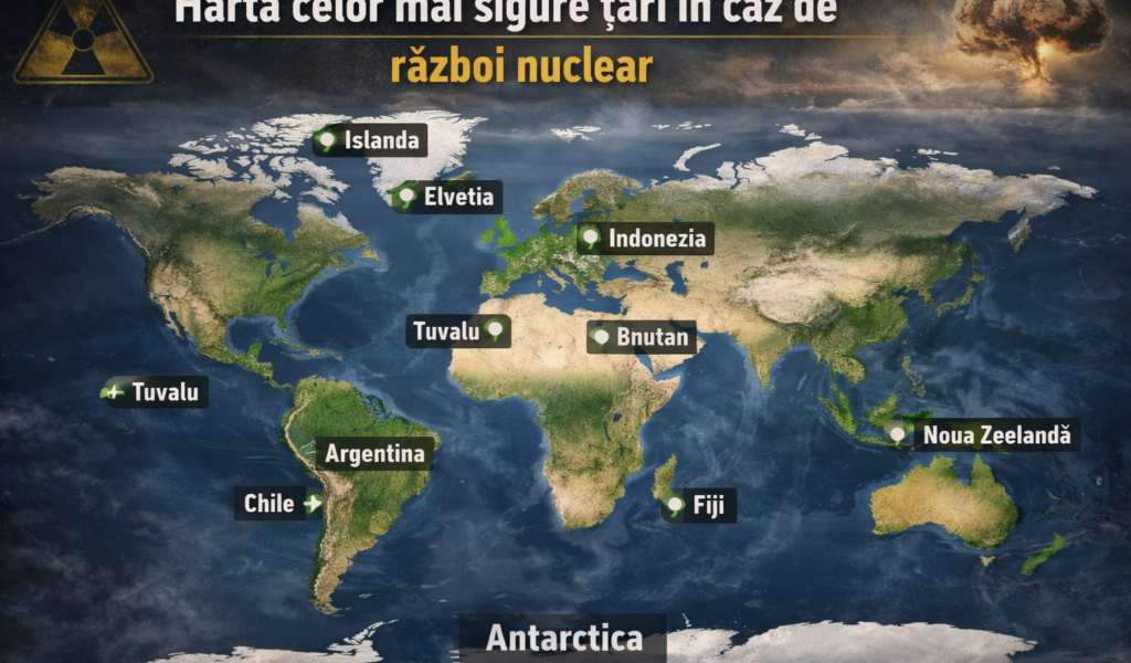 Creșterea tensiunilor globale ridică semne de întrebare privind siguranța: Unde ne-am putea refugia în caz de război nuclear Pe fondul tensiunilor geopolitice tot mai accentuate, experții din domeniul securității au analizat posibilitățile de supraviețuire într-un eventual conflict nuclear