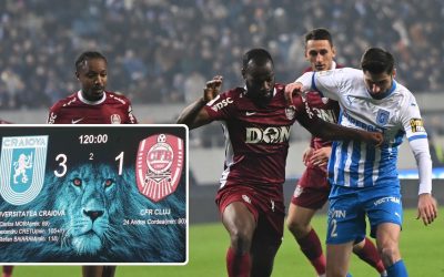 CFR Cluj, eliminată din Cupa României de Universitatea Craiova CFR Cluj nu va mai putea să își apere trofeul câștigat în sezonul precedent al Cupei României