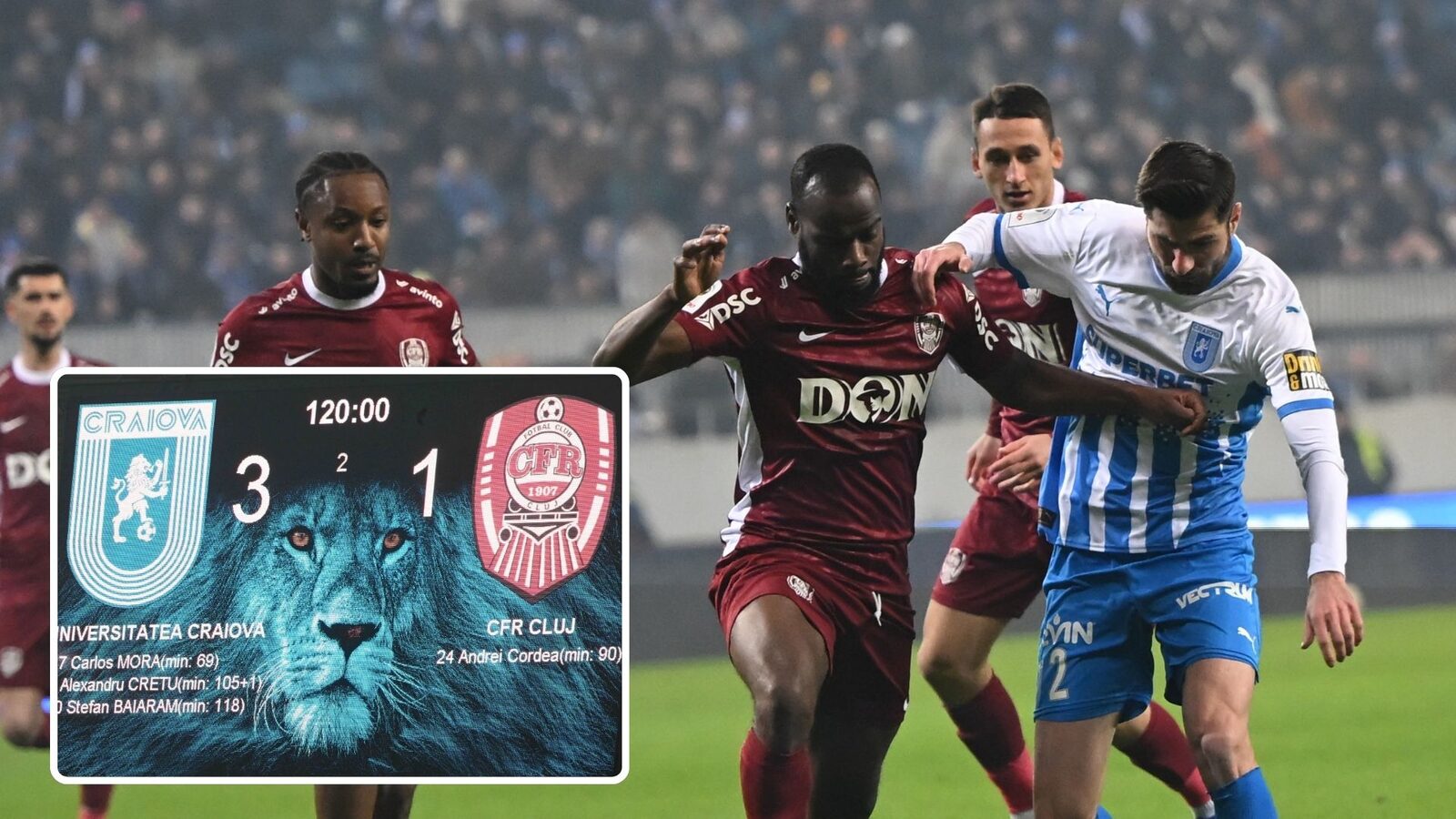 CFR Cluj, eliminată din Cupa României de Universitatea Craiova CFR Cluj nu va mai putea să își apere trofeul câștigat în sezonul precedent al Cupei României