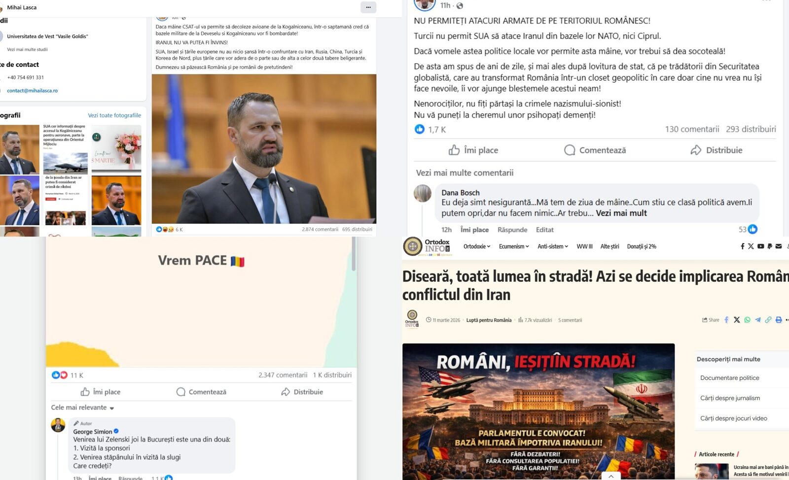 Reacții vehemente în spațiul public după decizia CSAT privind baza de la Kogălniceanu După ce G4Media a relatat în exclusivitate despre intenția Statelor Unite de a instala avioane la baza militară de la Kogălniceanu, în contextul unor posibile intervenții în Orientul Mijlociu, o serie de reacții critice au apărut în spațiul public românesc