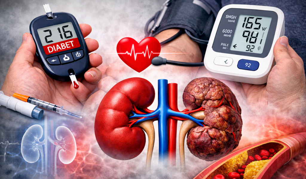 Diabetul și hipertensiunea, inamicii tăcuți ai rinichilor: Ce trebuie să știm Boala cronică de rinichi (BCR) reprezintă o problemă de sănătate publică cu o incidență în creștere la nivel global