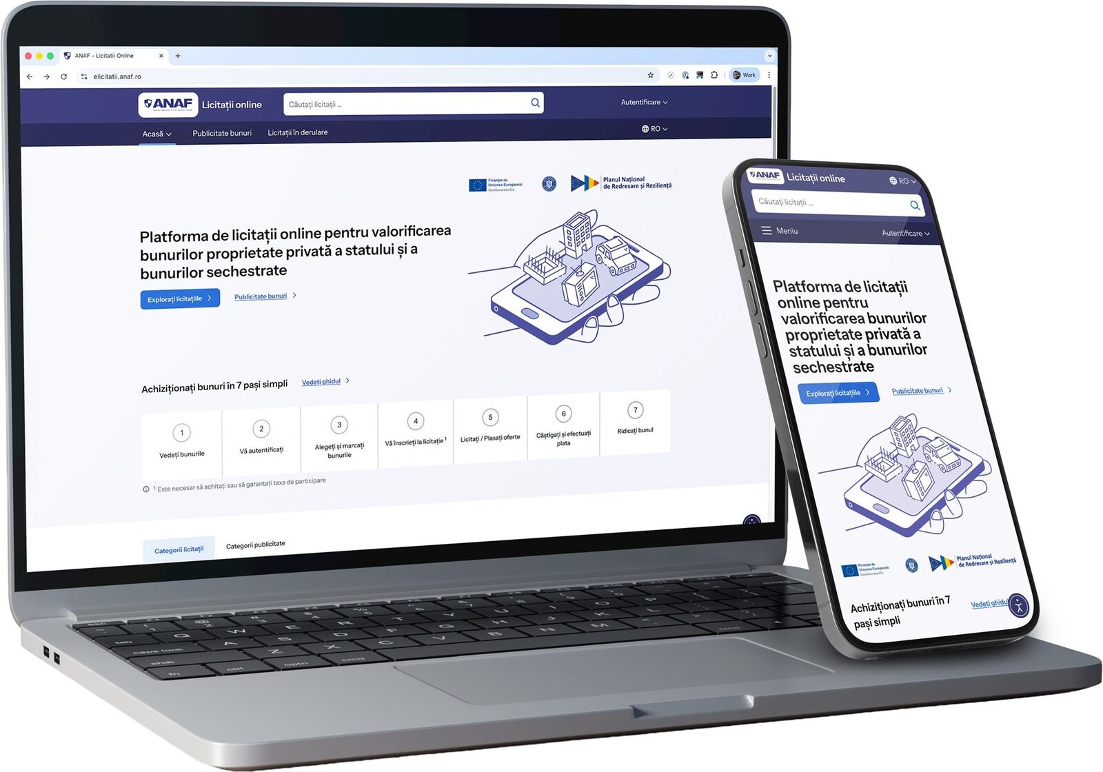 ANAF lansează platforma digitală eLicitatiiANAF pentru vânzarea bunurilor confiscate Ministerul Finanțelor și Agenția Națională de Administrare Fiscală (ANAF) au lansat platforma eLicitatiiANAF, un sistem digital integrat dedicat vânzării bunurilor confiscate și a activelor deținute de stat în vederea recuperării datoriilor bugetare