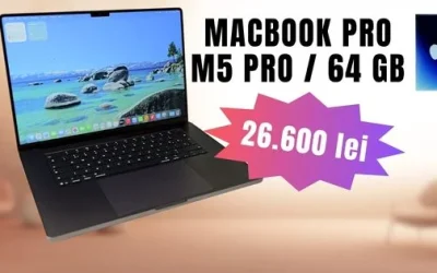 Am testat un macbook pro cu m5 pro: Performanțe uimitoare