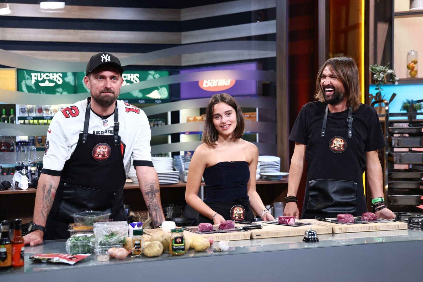 Tamaș, debut tv alături de fiică: Gabi și Dan Alexa, invitați la „Chefi la Cuțite”