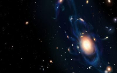 O explozie energetică puternică, detectată recent de astronomi, pare să fi emanat din rămășițele unor galaxii aflate în coliziune