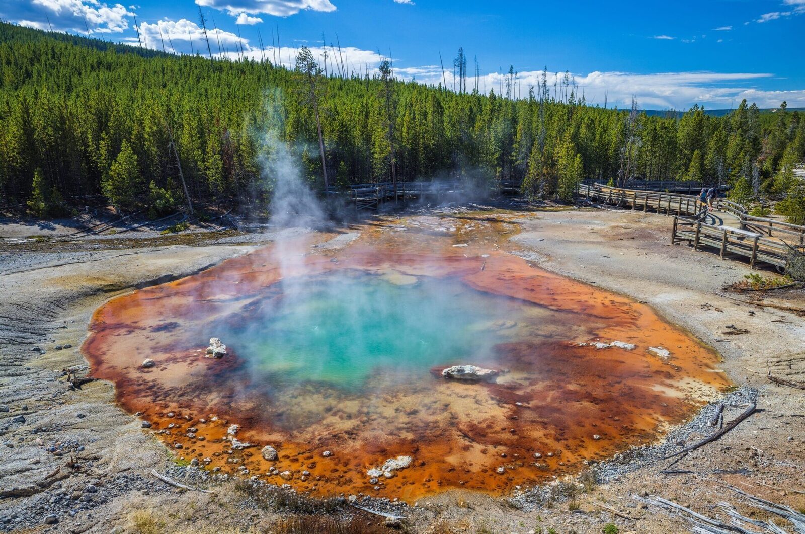 Gheizerul Echinus din Yellowstone, din nou activ după cinci ani de tăcere Gheizerul Echinus, considerat cel mai mare gheizer acid din lume și situat în Parcul Național Yellowstone din Statele Unite, a intrat din nou în erupție la începutul anului 2026, după o perioadă de peste cinci ani de inactivitate