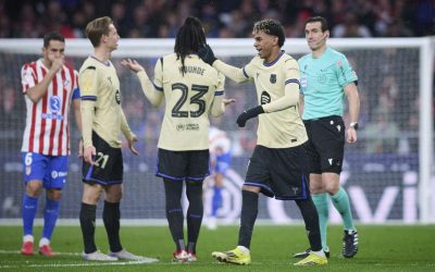 Barcelona, lovită de ghinion: două accidentări grave în meciul cu Atletico Madrid Barcelona a învins Atletico Madrid cu scorul de 3-0 în returul semifinalei Cupei Spaniei, dar victoria a venit cu un preț greu de plătit