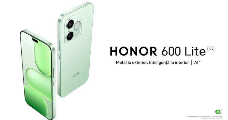 Honor lansează telefonul 600 Lite cu design metalic și cameră de 108MP în România HONOR lansează pe piața din România modelul 600 Lite, un telefon care promite un design rezistent, performanțe îmbunătățite și funcții bazate pe inteligența artificială
