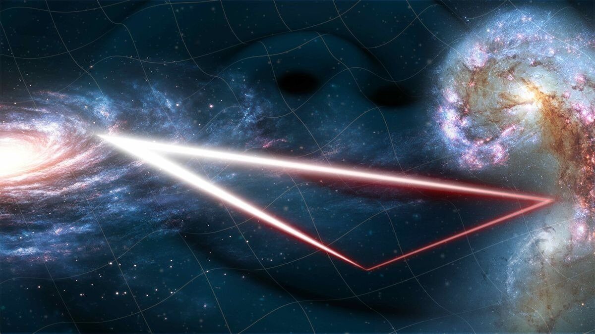 Un semnal cosmic misterios detectat la o distanță record: astronomii schimbă prefixele O echipă internațională de astronomi a detectat un „megamaser” de hidroxil, un semnal puternic de microunde provenit de la un sistem de galaxii aflat în fuziune, situat la o distanță de aproximativ 8 miliarde de ani-lumină de Pământ