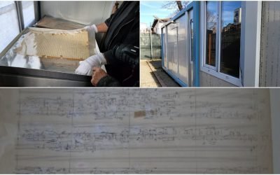 Manuscriselor lui George Enescu, păstrate în condiții improprii: experții recomandă mutarea urgentă Manuscrisele și alte bunuri de patrimoniu ale lui George Enescu, clasate la categoria tezaur, au fost depozitate în containere în curtea Muzeului Enescu din București